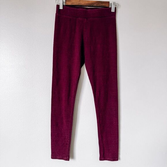 American Eagle High Rise Textured Legging Red Size Small - Picture 2 of 7